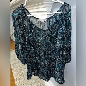 Croft and Barrow Paisley Top